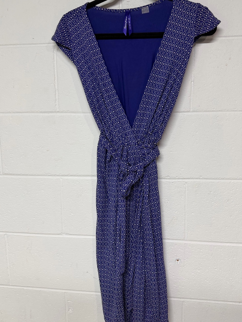 Women’s purple wrap dress Seraphine size 6
